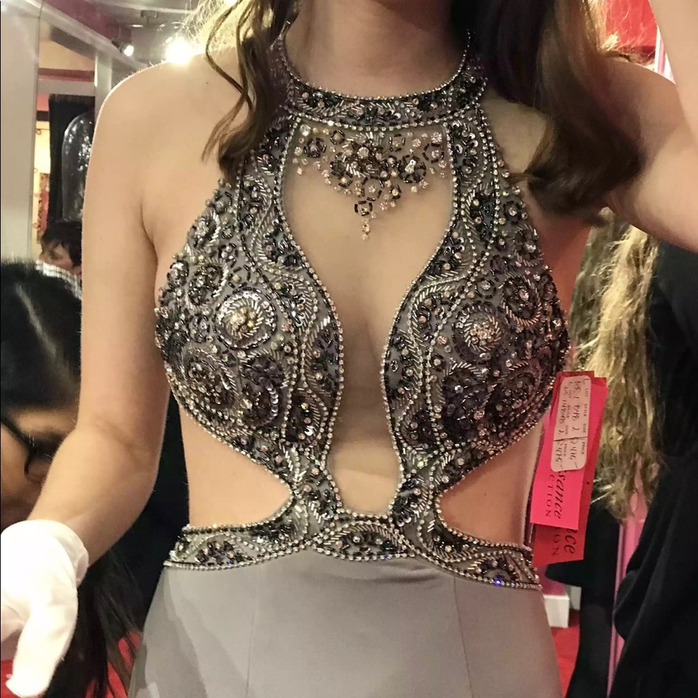 Grey Prom Dress